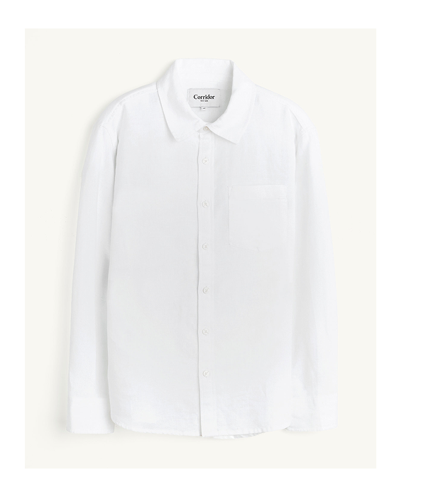 Linen Cotton LS - White