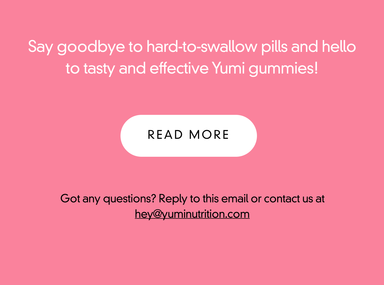 Claim your exclusive discount now 🎁 Yumi Nutrition