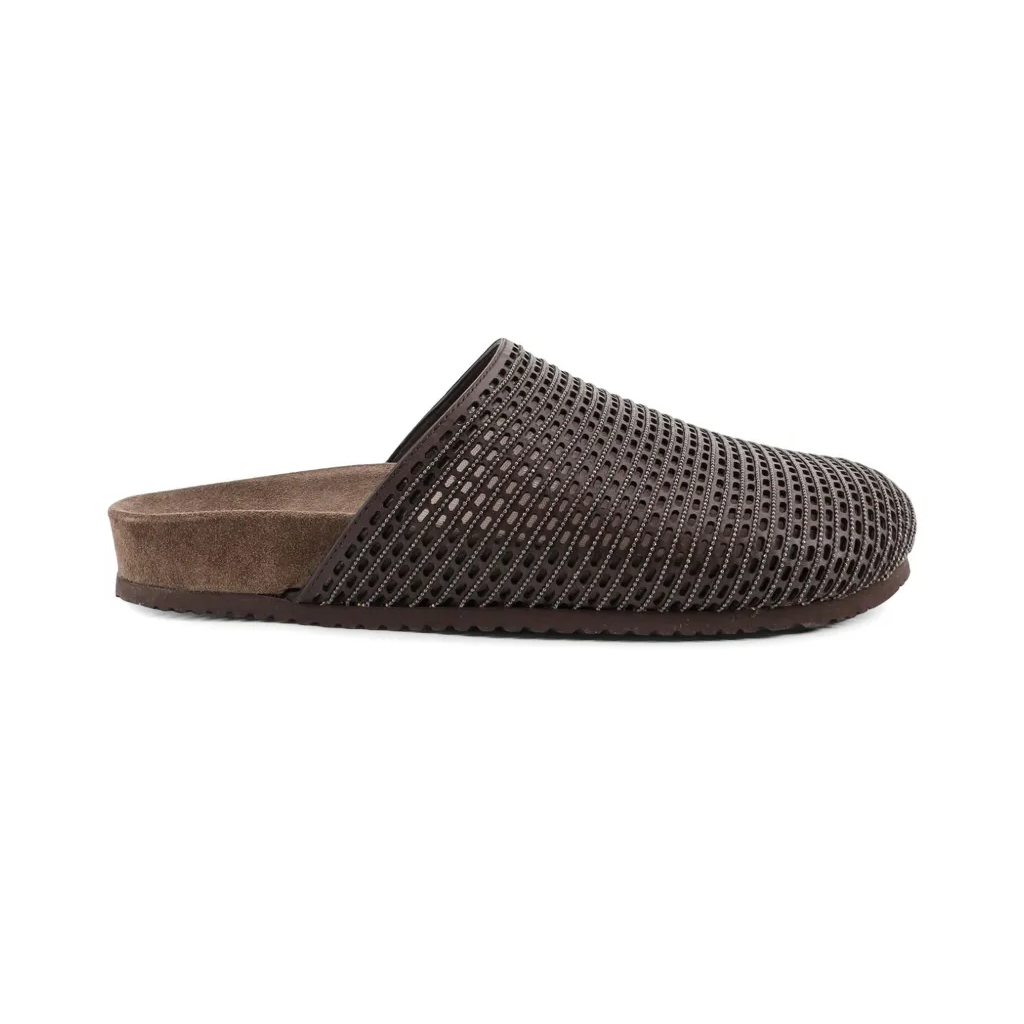 Brunello Cucinelli Women's Leather Mules at Century 21 NYC