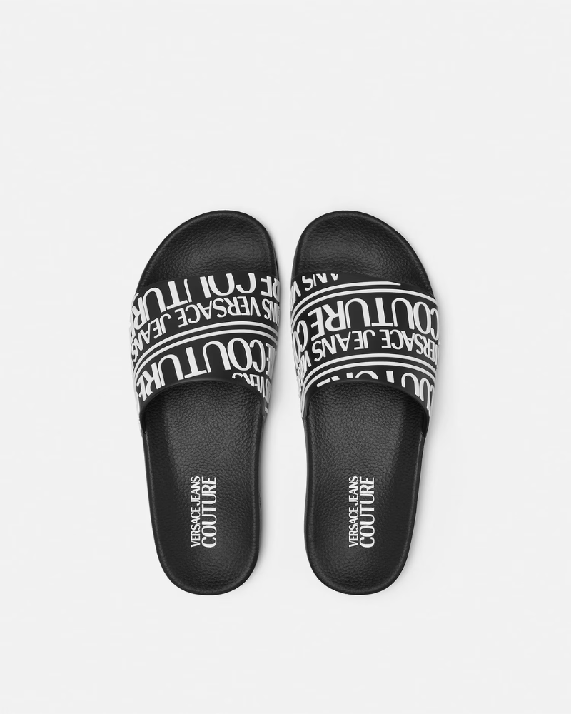 Versace Jeans Couture rubber sliders at Century 21 NYC designer clearance