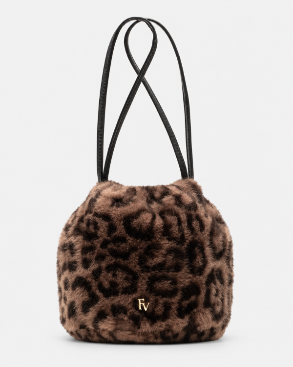 Florence Valentine Faux Fur Pouf Bag at Century 21 NYC