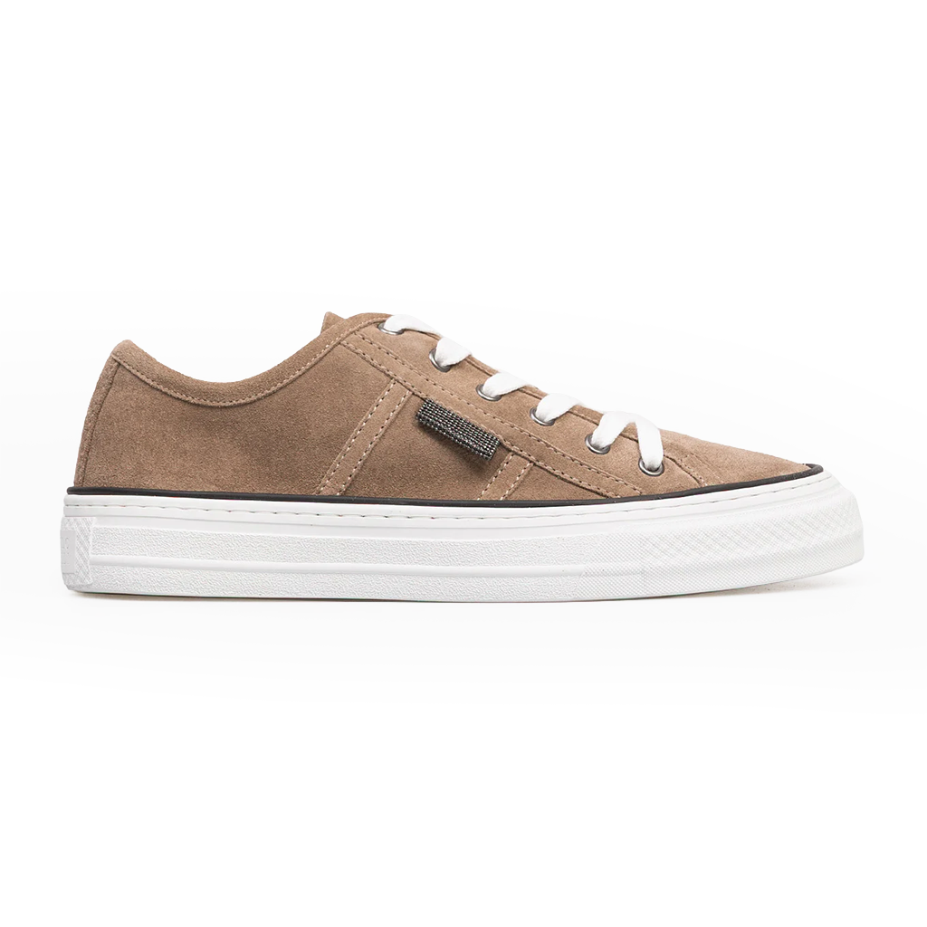 Brunello Cucinelli Women's Suede Sneakers at Century 21 NYC