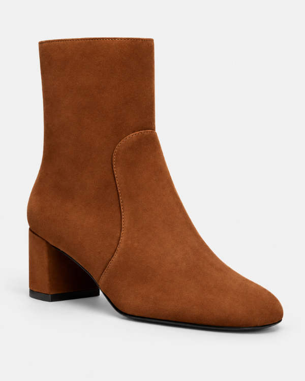 Stuart Weitzman Maeve Suede Zip Bootie at Century 21 NYC