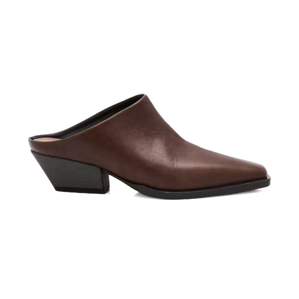 Brunello Cucinelli Women's Square Toe Mules at Century 21 NYC