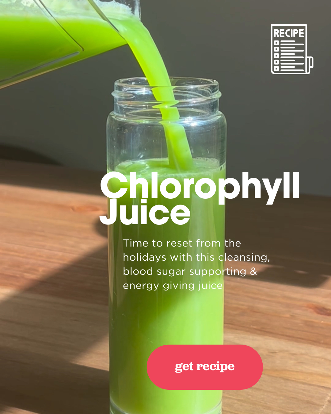 Chlorophyll  juice recipe 