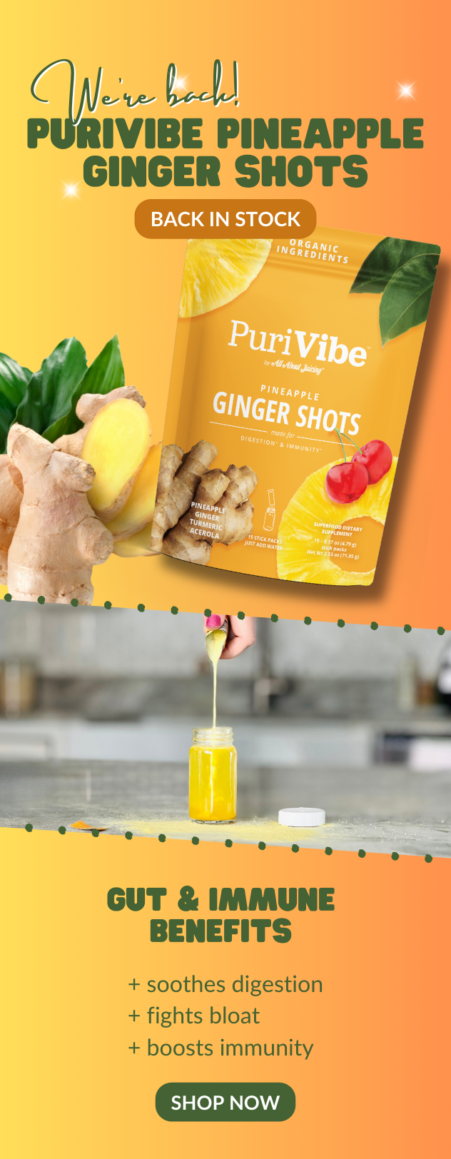 Pineapple Ginger Shots