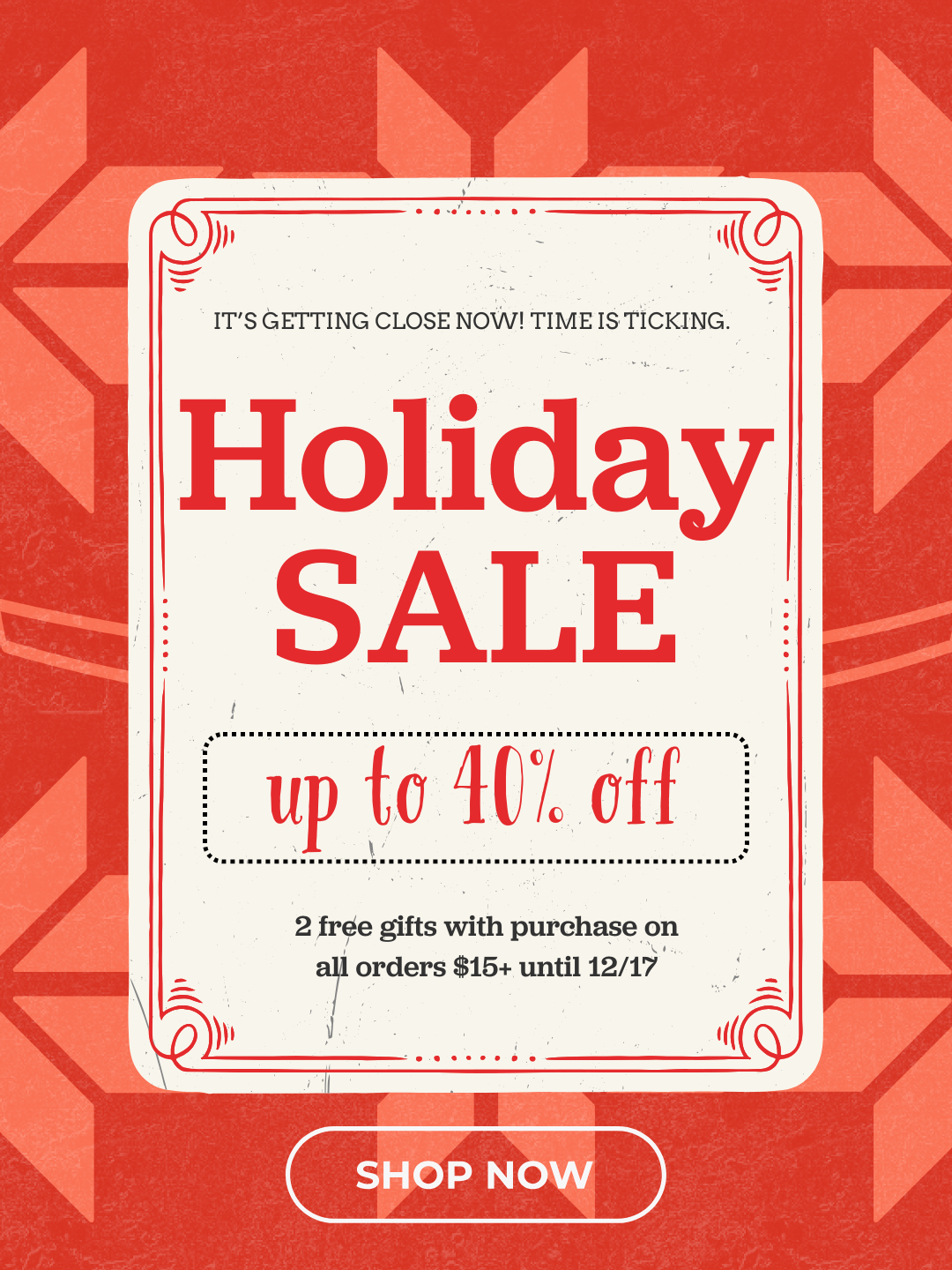 Holiday Sale is ON