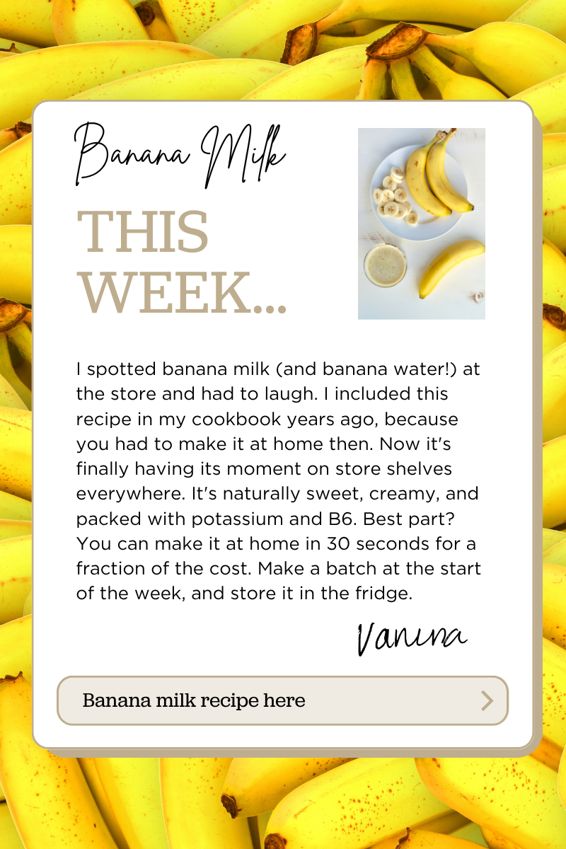 banana milk recipe