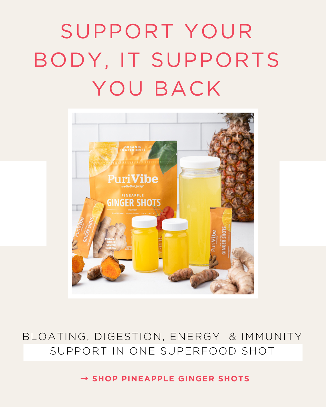 Pineapple Ginger Shots Powder