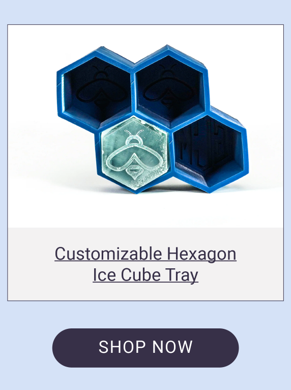 Customizable Hexagon Ice Cube Tray