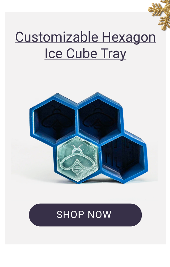 Customizable Hexagon Ice Cube Tray