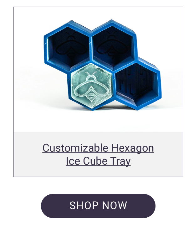 Customizable Hexagon Ice Cube Tray