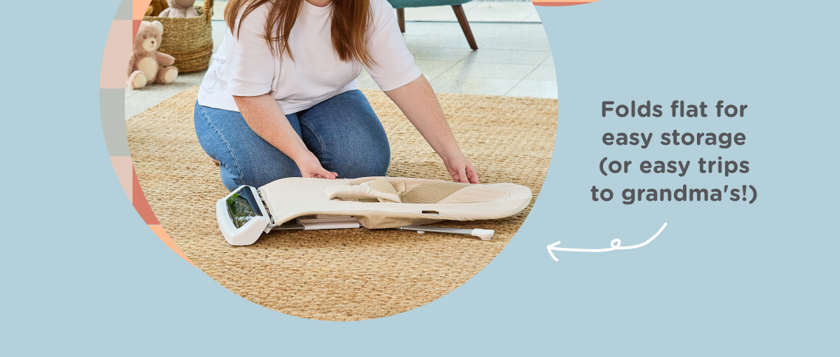 Folds flat for easy storage (or easy trips to grandma's!)