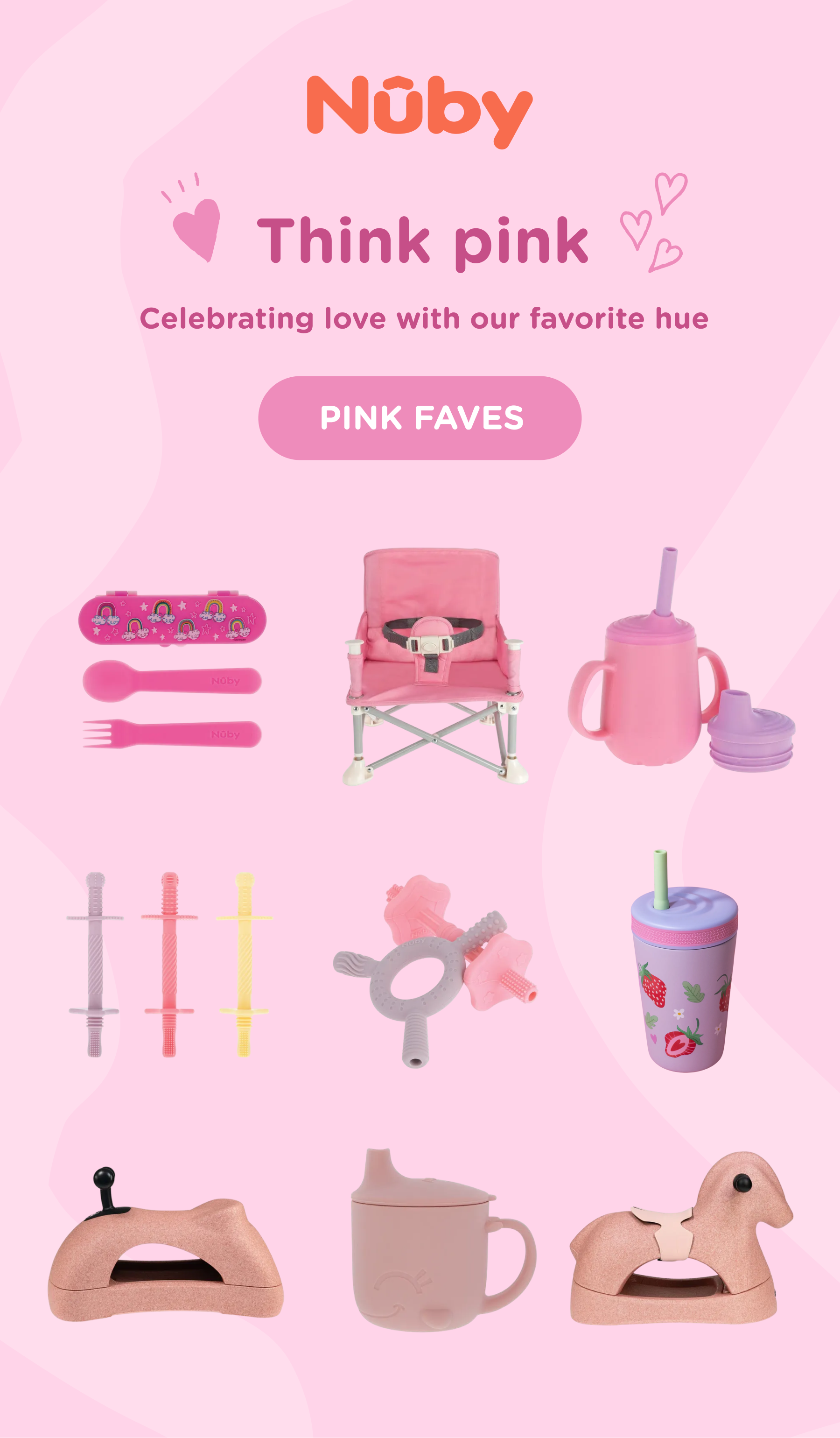 Think pink! Celebrating love with our favorite hue. Shop pink faves