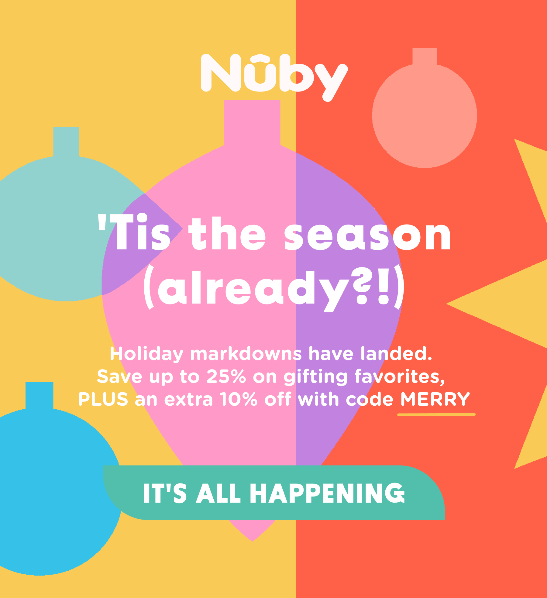 'Tis the season (already?!) - holiday markdowns have landed. Save up to 25% on gifting favorites, plus an extra 10% off with code MERRY