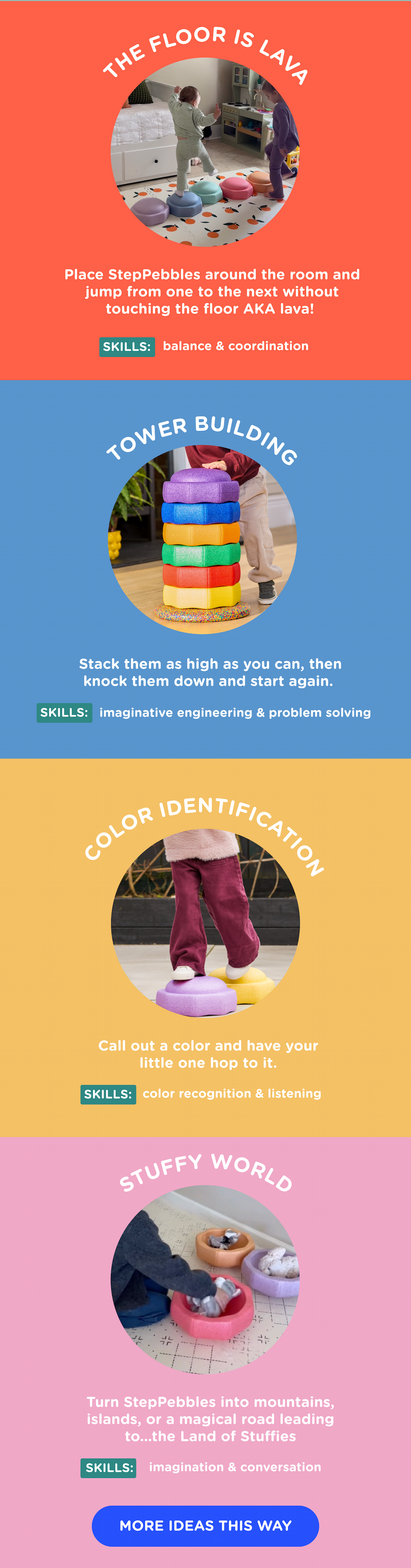 A few ideas to get you playing! Read more on the blog: