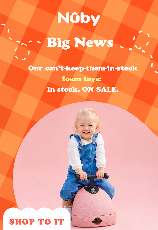 Big news: Our can't-keep-them-in-stock foam toys: In stock. ON SALE. Shop to it.