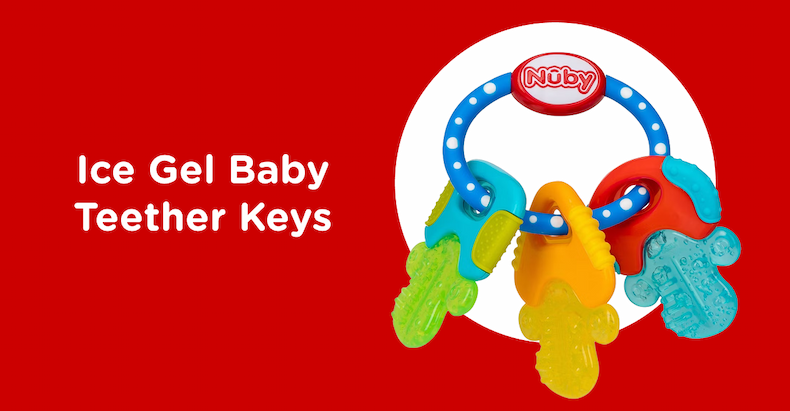 Ice Gel Baby Teether Keys