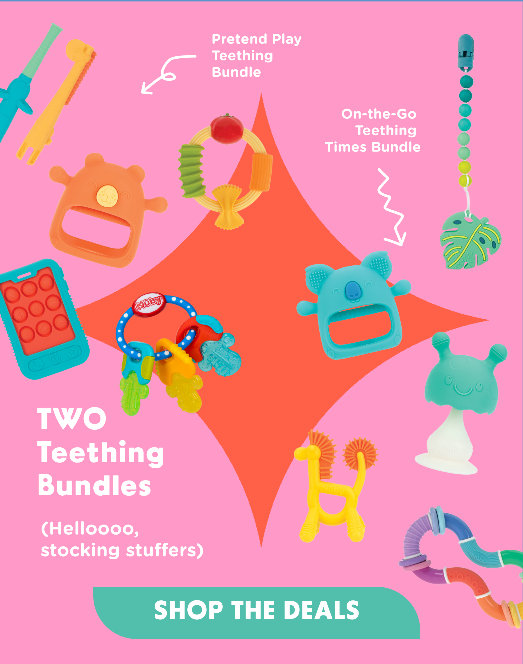 TWO Teething Bundles (helloooo, stocking stuffers) - Shop the Deals