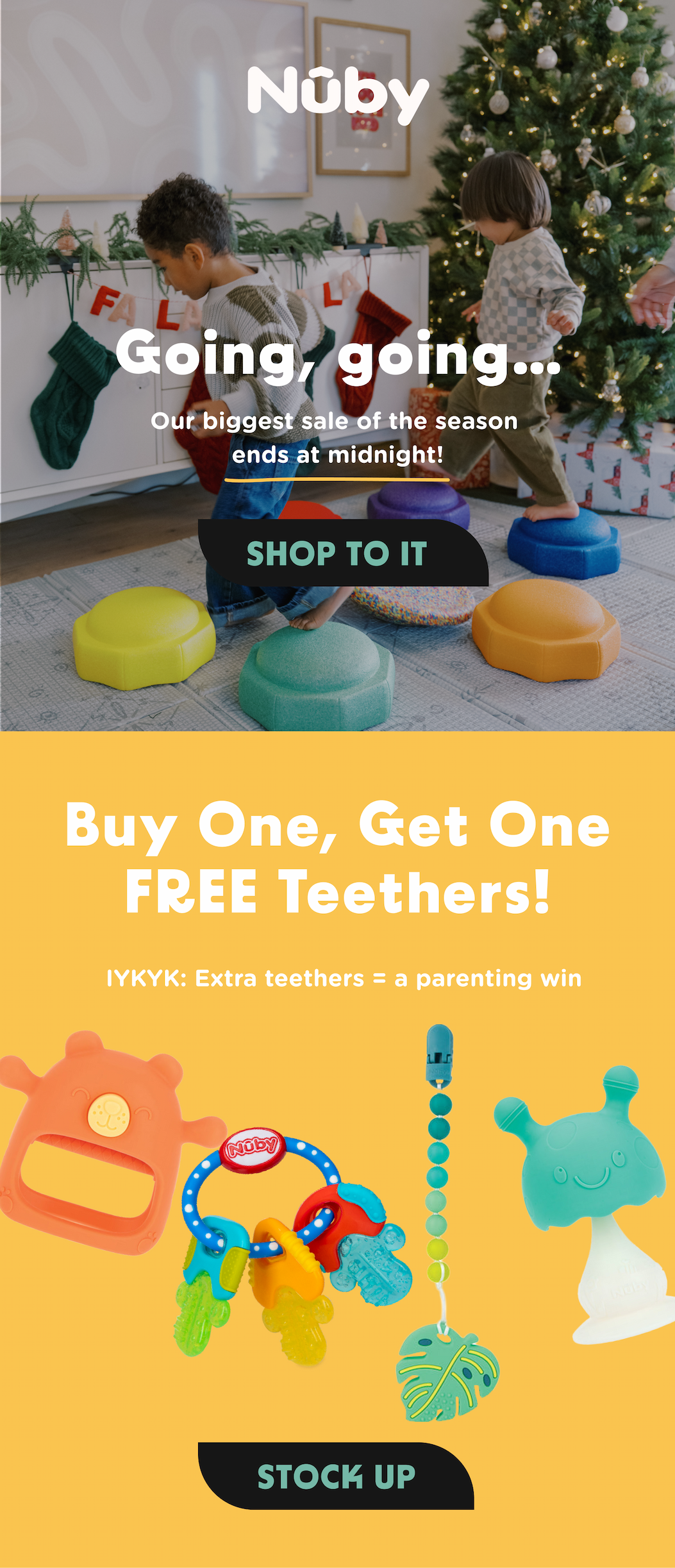 Going, going...our biggest sale of the season ends at midnight!