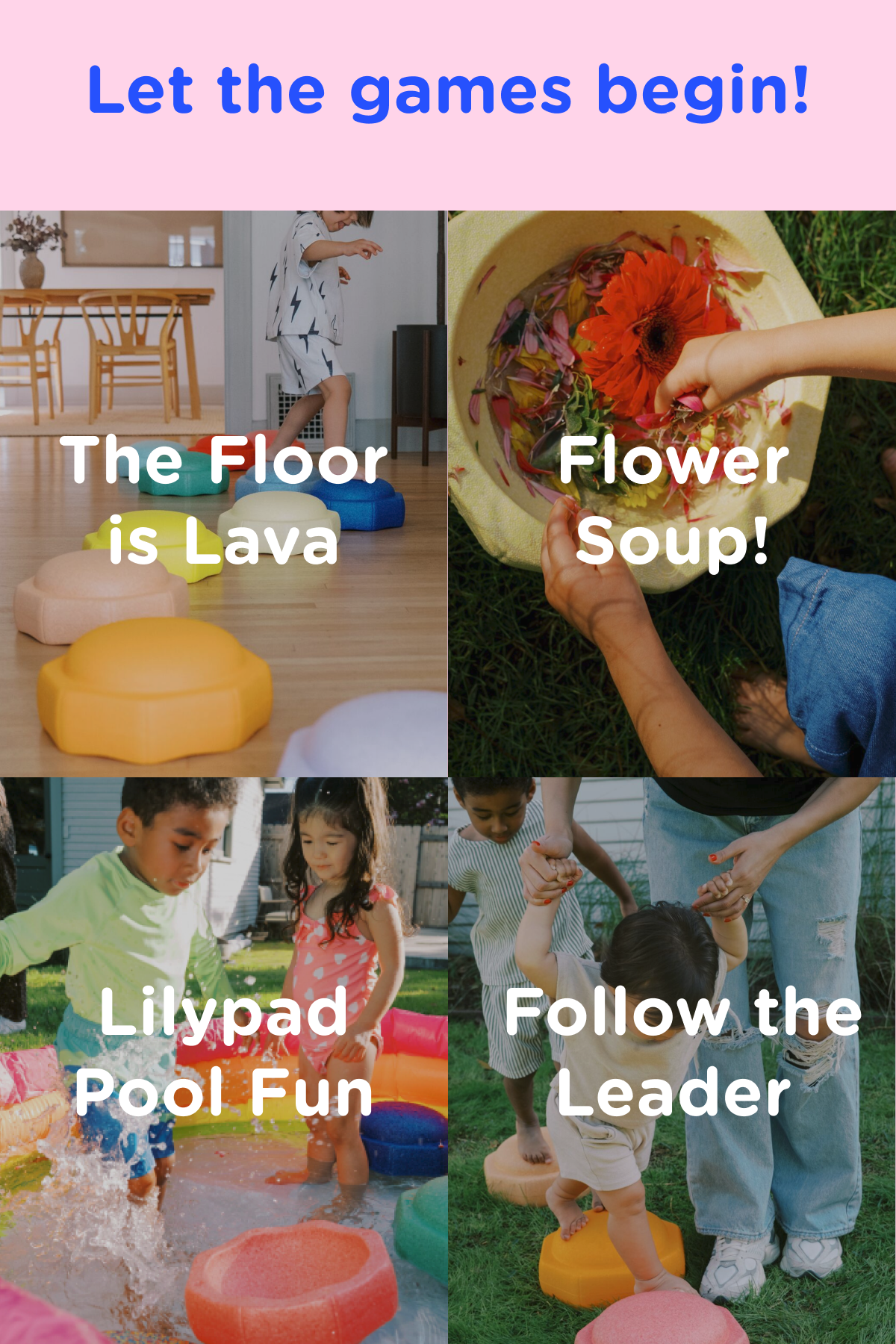 Let the games begin! Four ideas for playing with your StepPebbles.