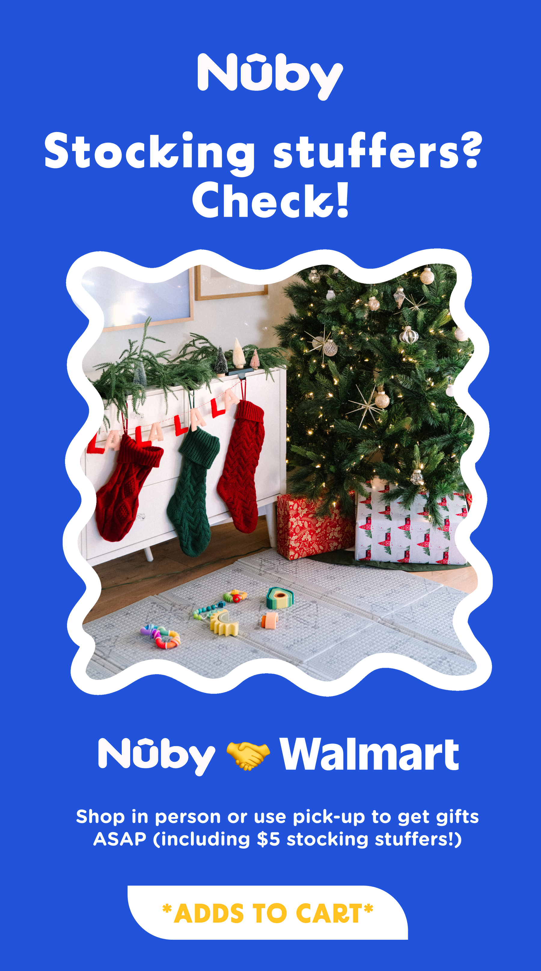 Stocking stuffers? Check! Shop in person or use pick-up at Walmart to get gifts ASAP (including $5 stocking stuffers!)