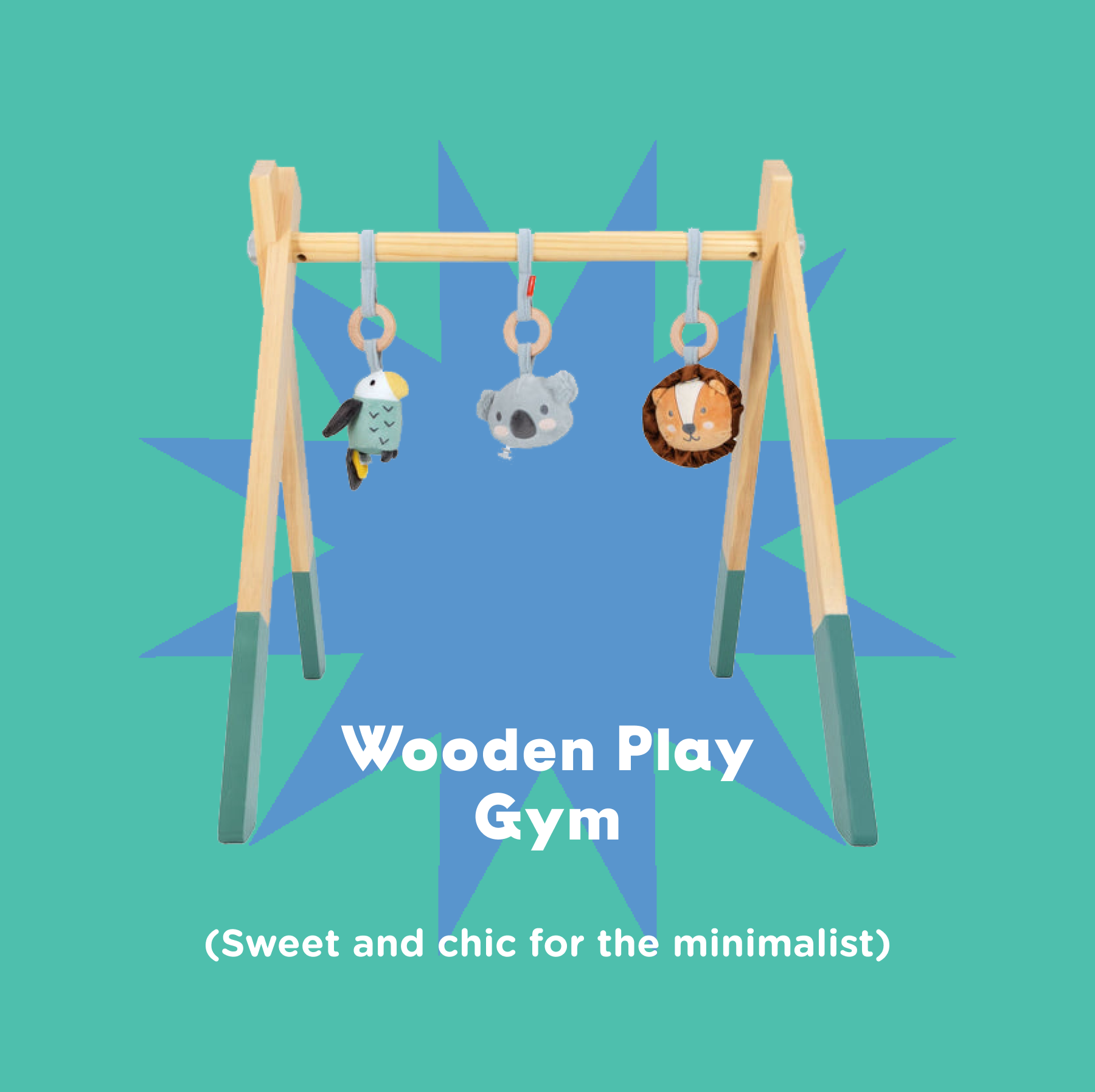 Wooden Play Gym - Sweet and chic for the minimalist