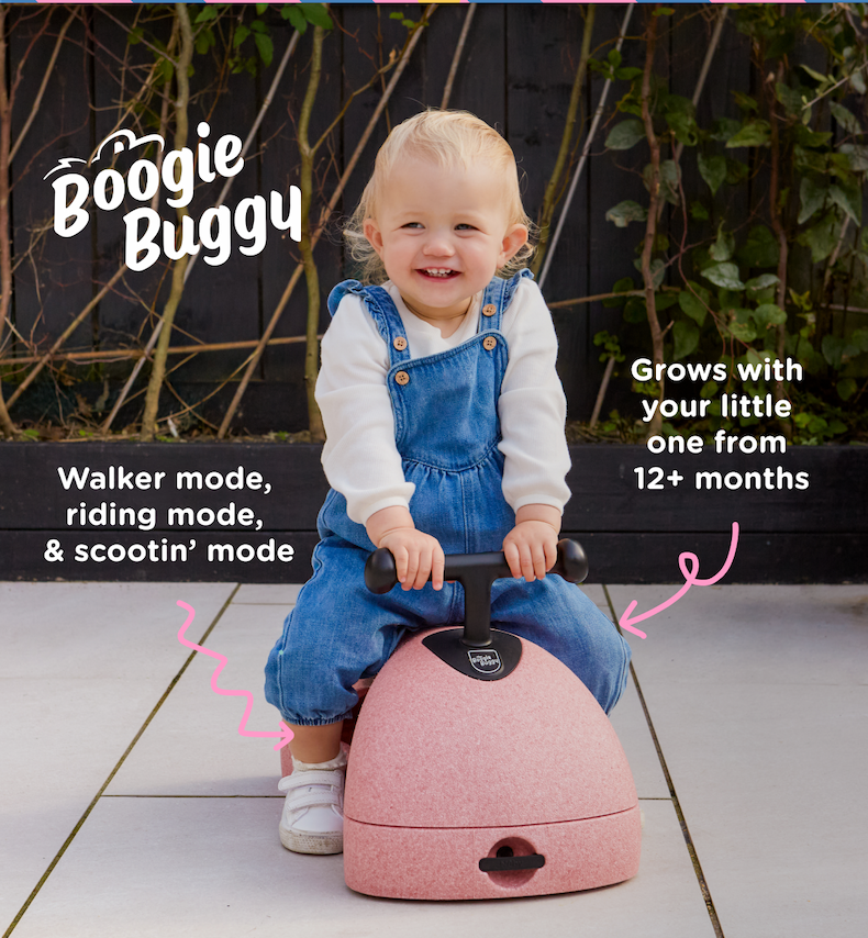Shop the Boogie Buggy - with 3 modes: walker mode, riding mode, & scootin' mode! Grows with your little one from 12+ months