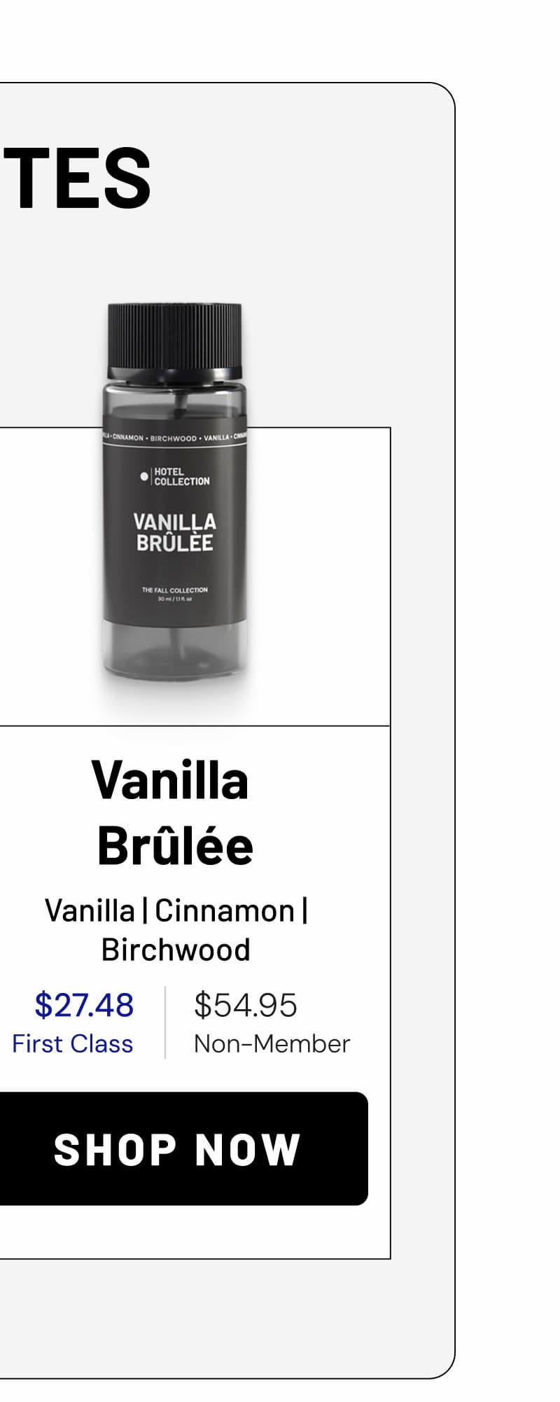 VANILLA BRULEE | SHOP NOW