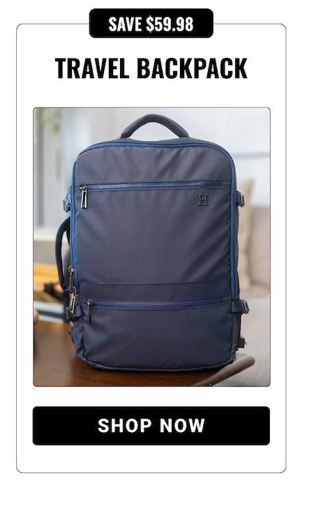 TRAVEL BACKPACK | SHOP NOW