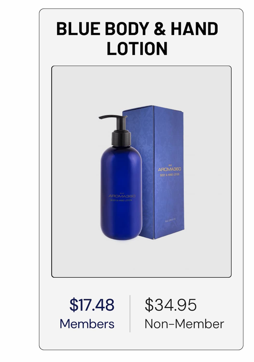 BLUE BODY & HAND LOTION 