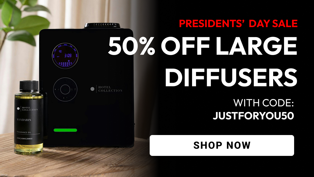 50% OFF LARGE DIFFUSERS