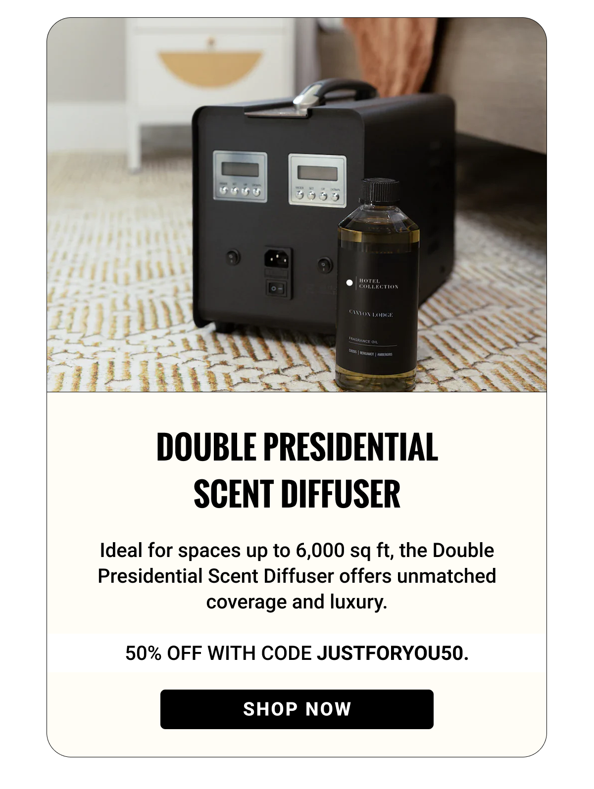 DOUBLE PRESIDENTIAL DIFFUSER | Now 50% Off  | | SCENT MY HOME