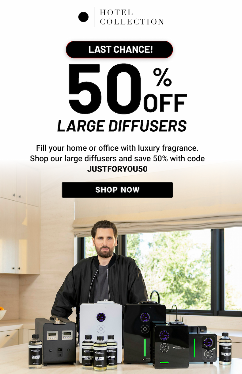 50% OFF LARGE DIFFUSERS | GET YOURS NOW