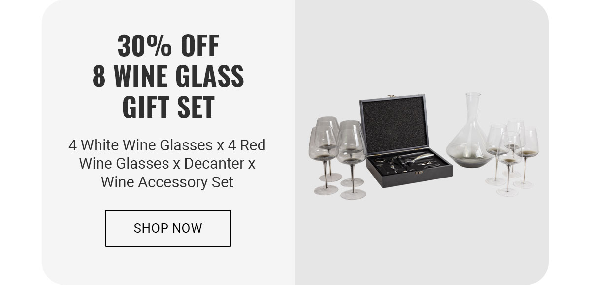 50%  OFF| 8 Wine Glass Gift Set | Shop now