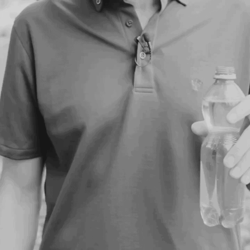 Wasser perlt ab