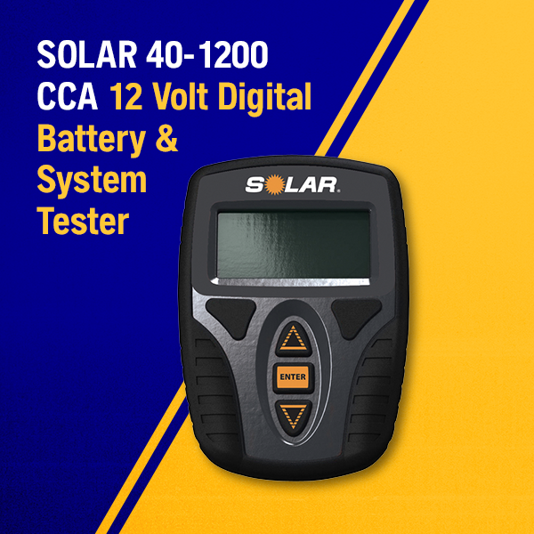SOLAR 12V Digital Battery & System Tester