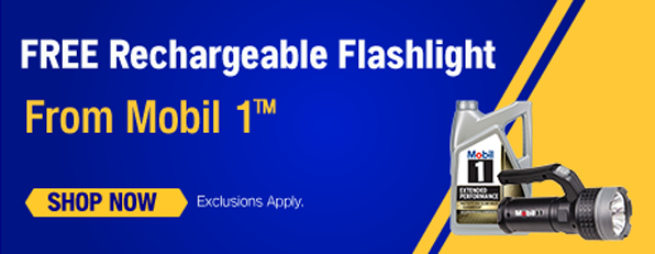 Free Rechargeable Flashlight from Mobil 1