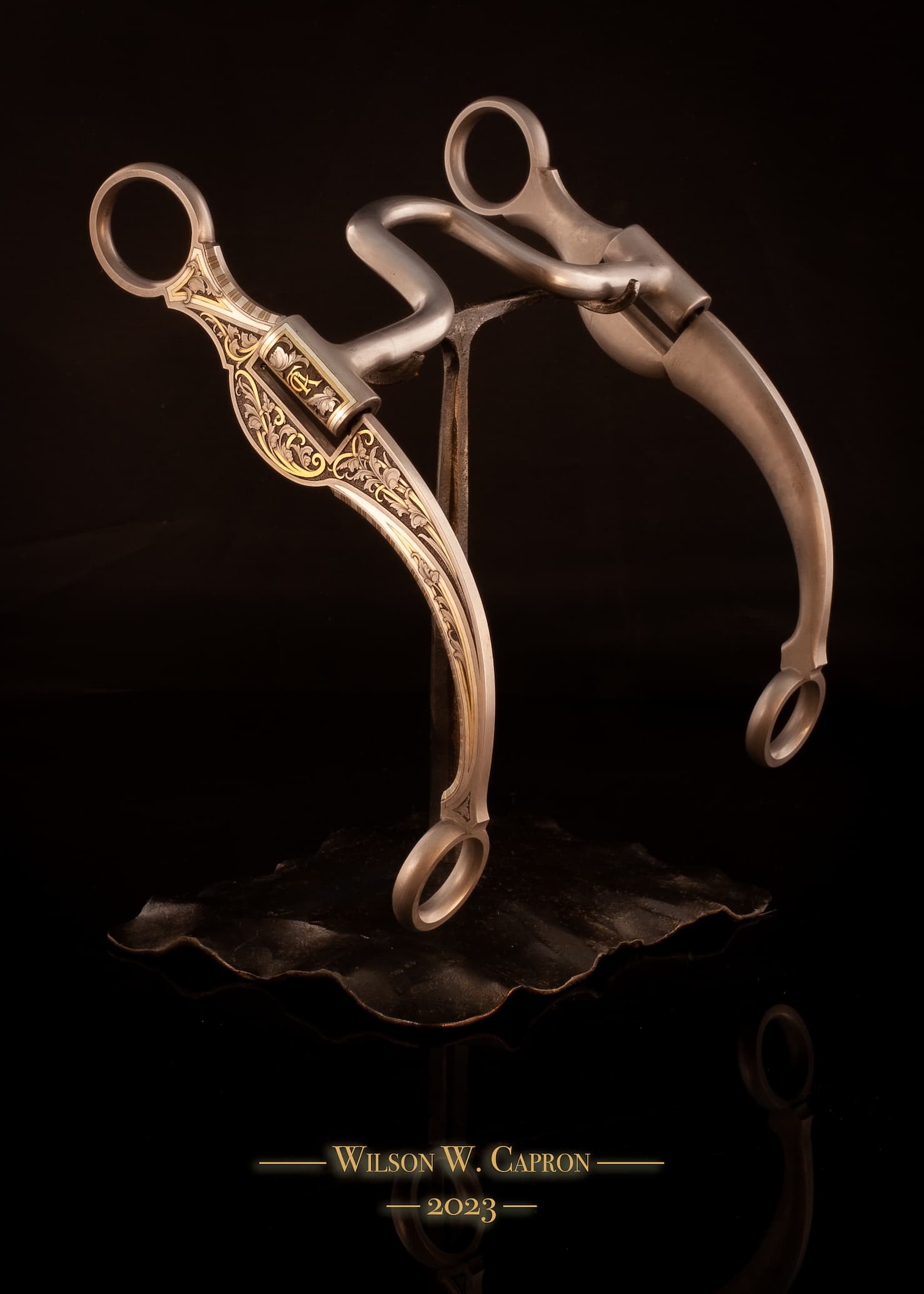 Fine silver and 24k gold pinstripe inlays — The Inheritance
