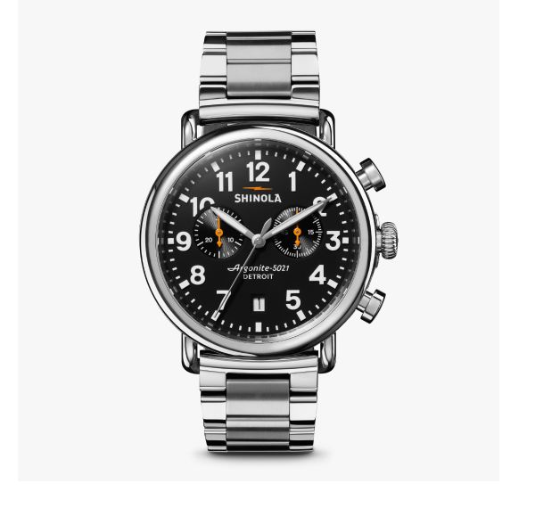 Runwell Chronograph Watch Black