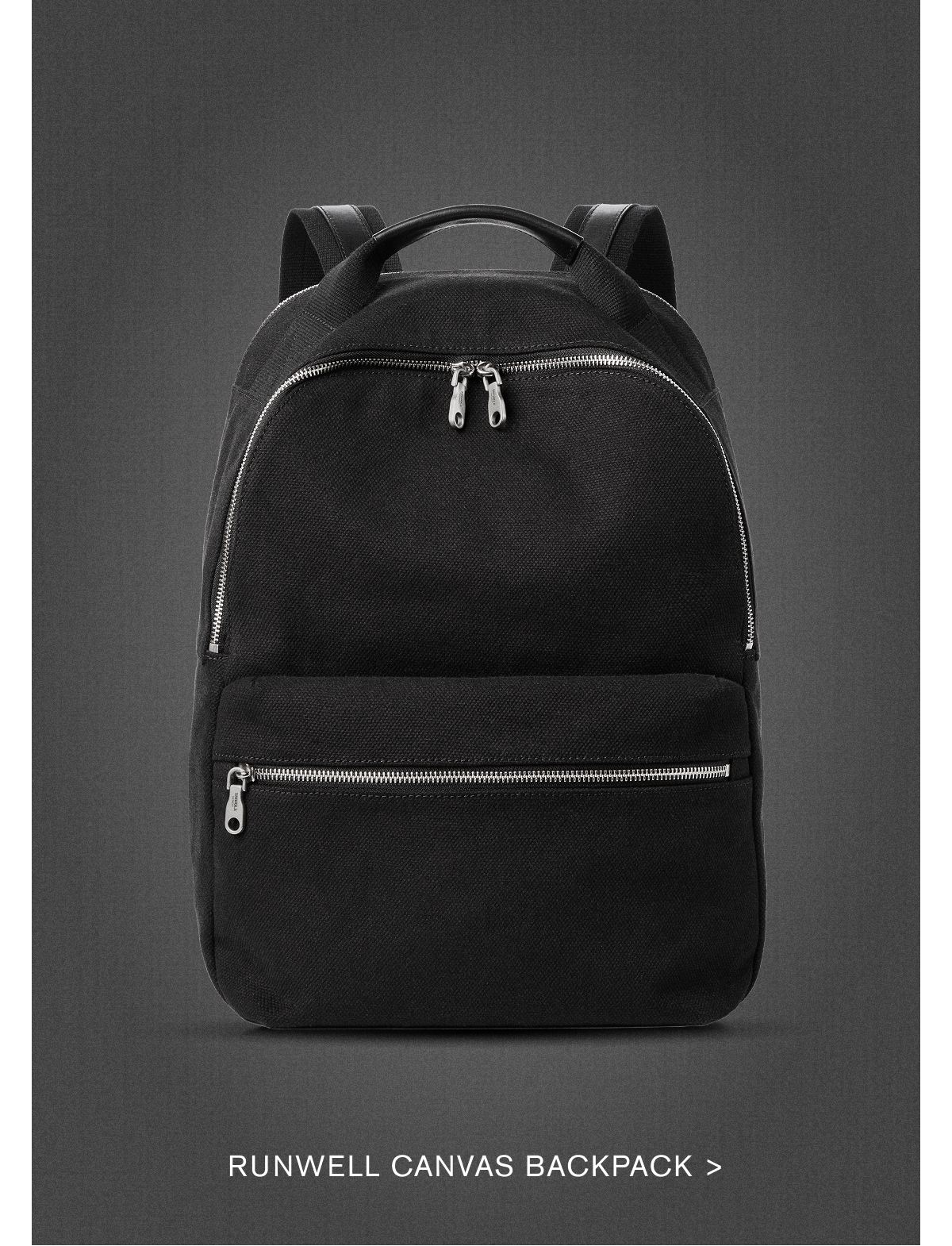 RUNWELL CANVAS BACKPACK >