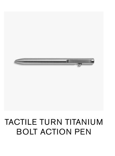 Tactile Turn Titanium Bolt Action Pen