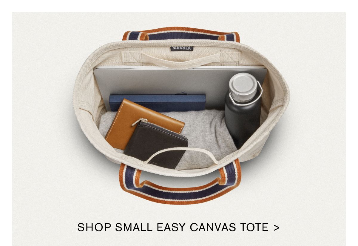 SHOP SMALL EASY CANVAS TOTE >