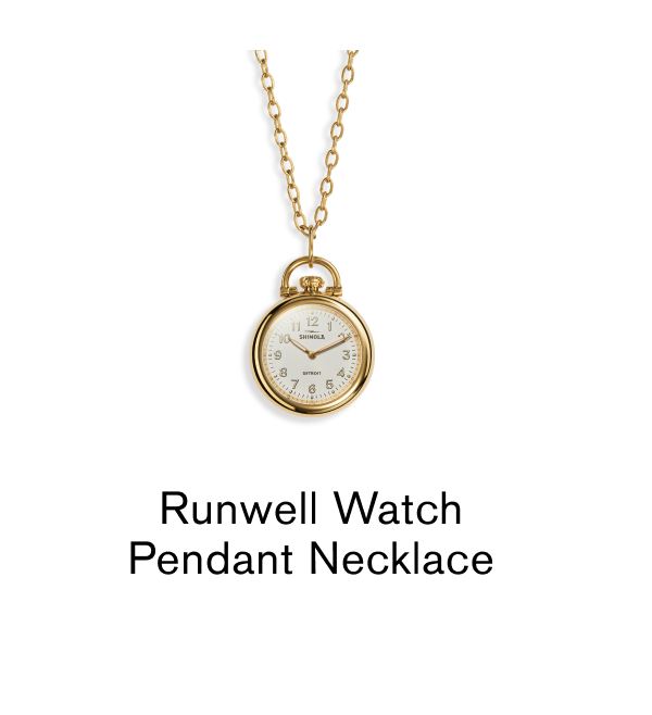 Runwell Watch Pendant Necklace