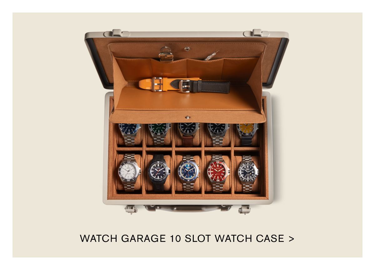 WATCH GARAGE 10 SLOT WATCH CASE >