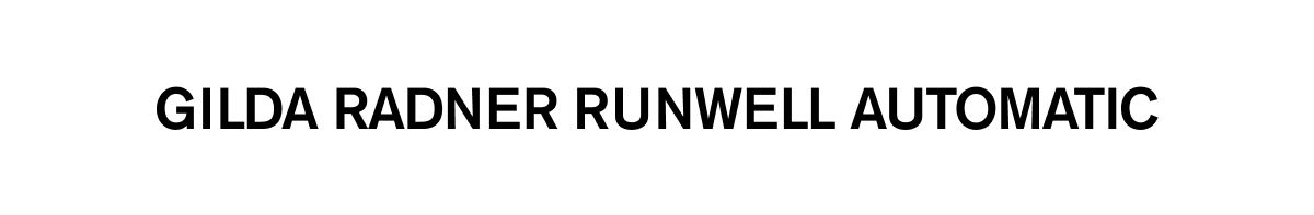 GILDA RADNER RUNWELL AUTOMATIC