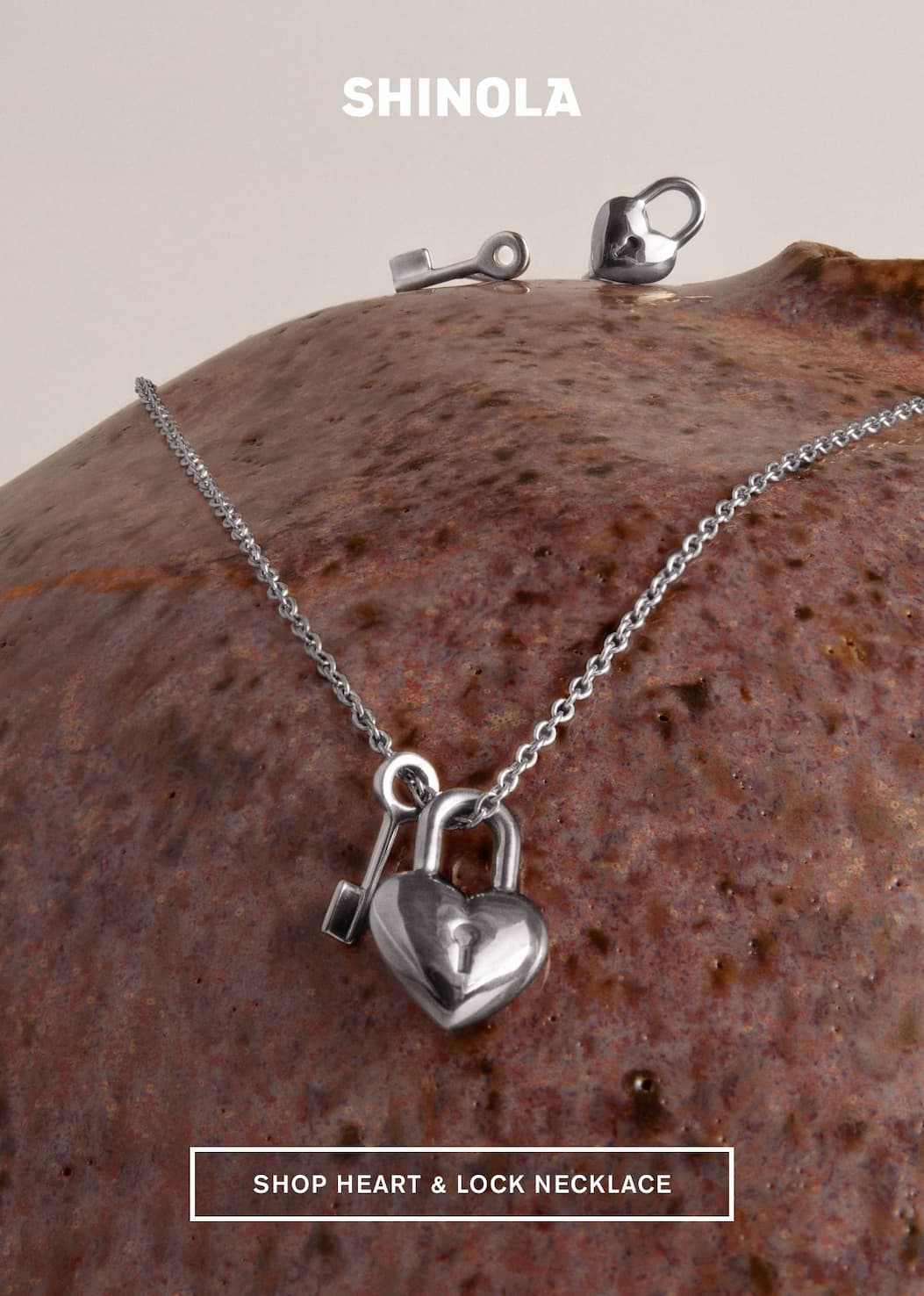 SHOP HEART & LOCK NECKLACE