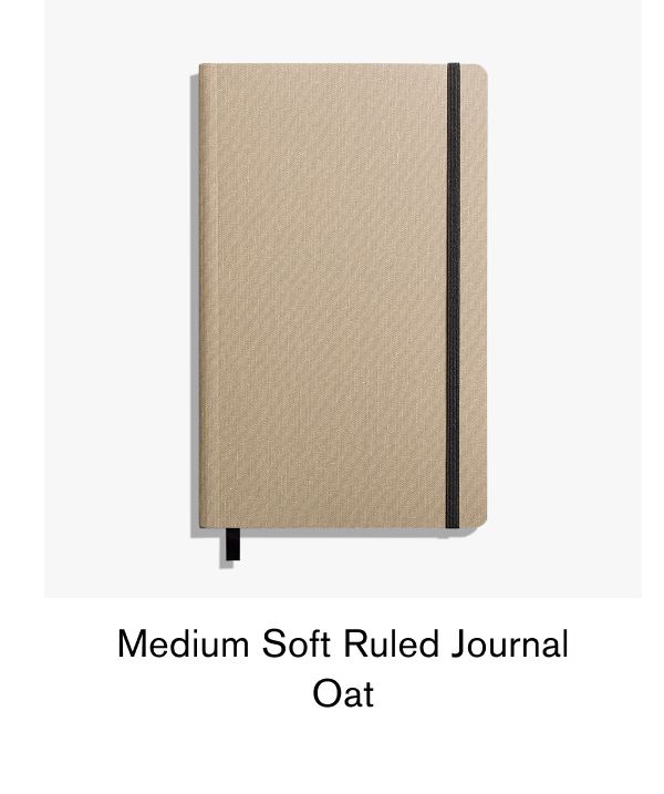 Medium Soft Ruled Journal Oat