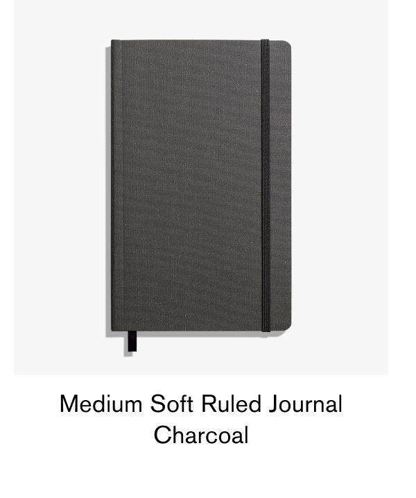 Medium Soft Ruled Journal Charcoal