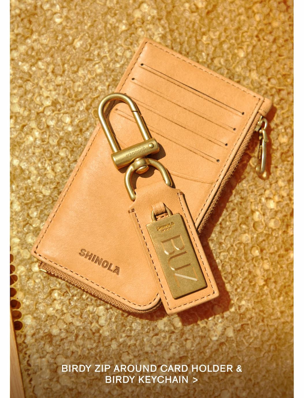 Birdy zip around card holder & Birdy Keychain >